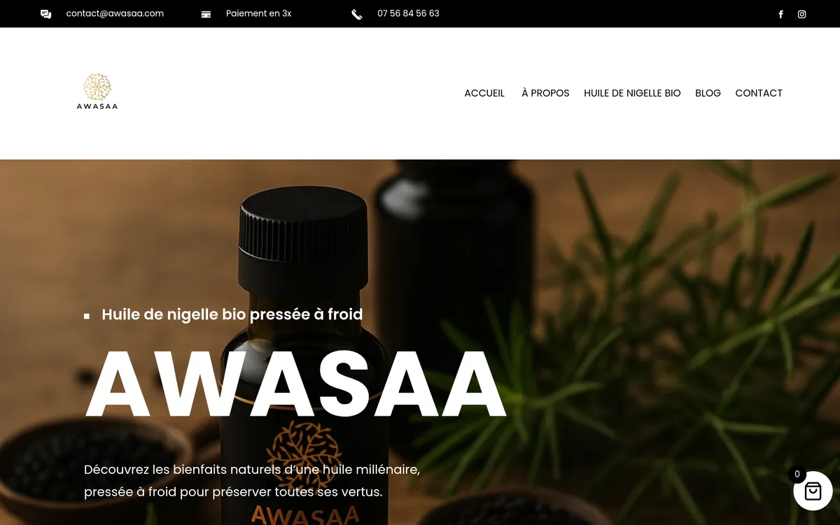 Capture du site Awasaa